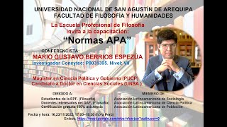Normas APA, Mario Gustavo Berrios Espezúa (sesión 1)