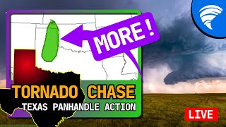 LIVE Gorilla hail and Tornado threat in the Texas Panhandle - AGAIN!