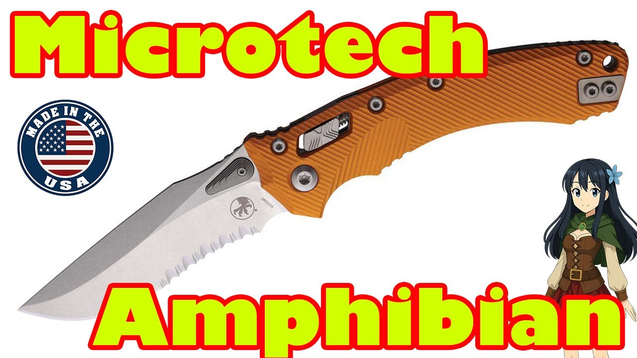 Microtech【マイクロテック】□ 「アンフィビアン」オレンジ 【M390MK 