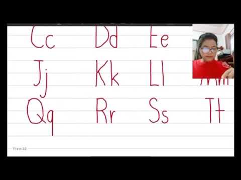สอนวิธีเขียนอักษรภาษาอังกฤษพิมพ์ใหญ่ พิมพ์เล็ก โรงเรียนบ้านซับนกแก้ว สระแก้ว เขต 2