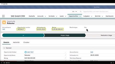 SAP®, SAE CPQ & Salesforce: a perfect match - Step I: Create opportunity & quote incl. configuration