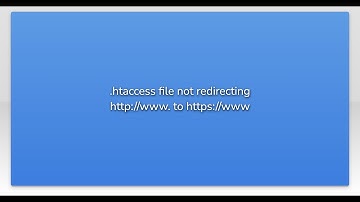 .htaccess file not redirecting http://www. to https://www
