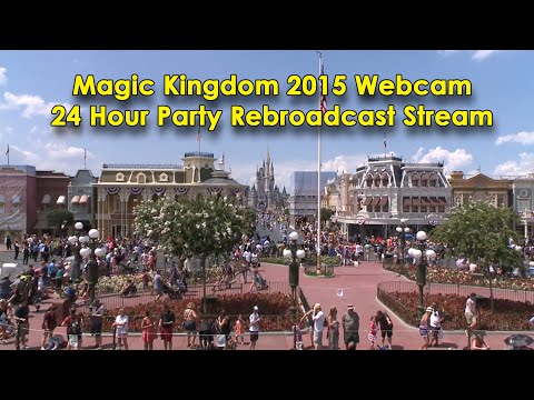 Magic Kingdom (Main St) 24 Hour Party Official 2015 Livestream Rebroadcast -Sleep, Work, Study @ WDW