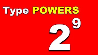 How To Write Power In Word - Mac