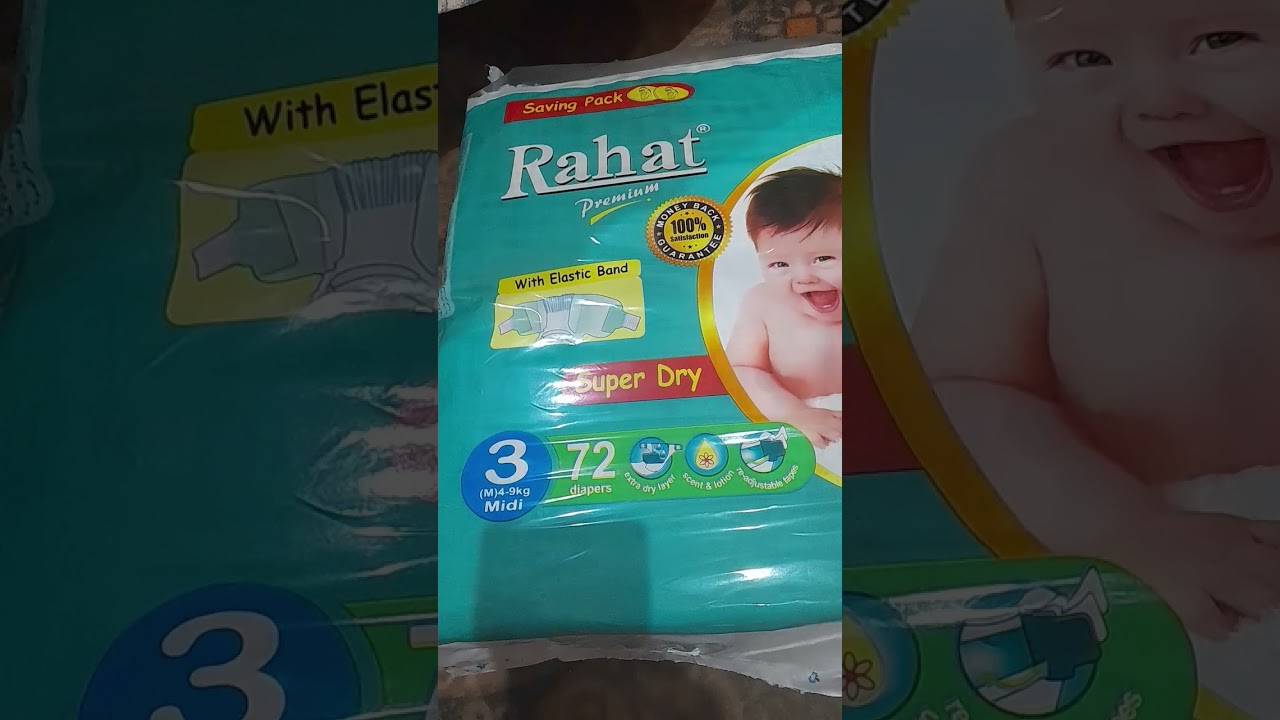 Rahat diapers size 3  72 diapers