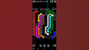 How To Solve Flow Free Hexes 10x10 Mania Level 28 Board Walk Through Solution Walkthrough
