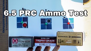 6.5 PRC Ammo Test