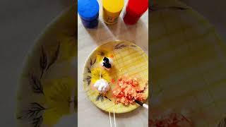 Textured Panda Art Create A Unique Cotton Craft With Colorful Materials