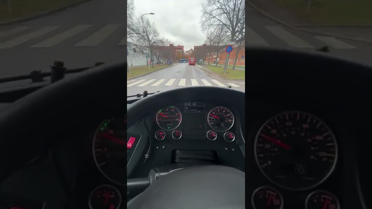 Stockholm-POV-Free Ride with  MAN Lion's City Sl Articulated Bus 172-Drivers View23