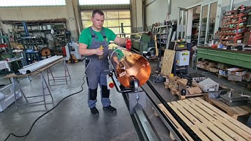 pipe seaming large diameter 250mm downspout