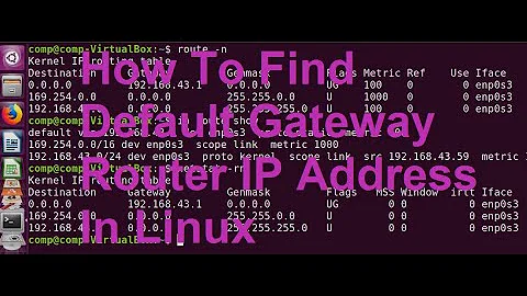 How To Find Default Gateway Router IP Address In Linux