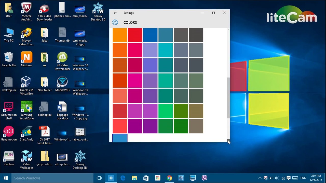 How To Change The Color Of The Taskbar In Windows 10 Youtube