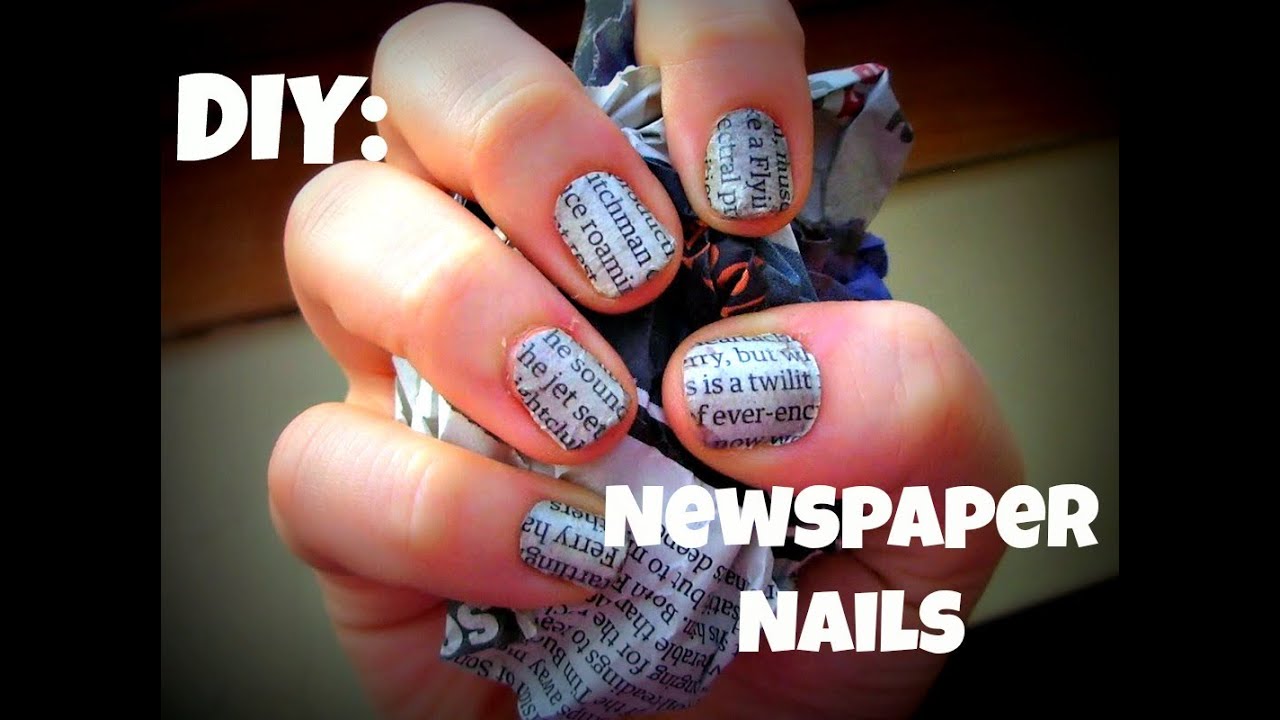 DIY: Newspaper Nails!
