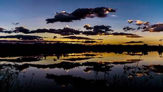 Lake's Cloud Reflection Time-lapse with Solo Piano