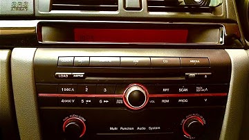 Mazda 3 Clock Time Adjustment 2004 - 2009