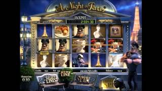 A Night in Paris slot from Betsoft Gaming - Gameplay screenshot 1