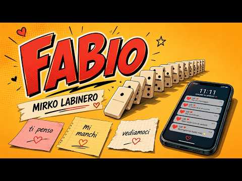Anteprima visiva del lyric video di Fabio sul canale ufficiale YouTube