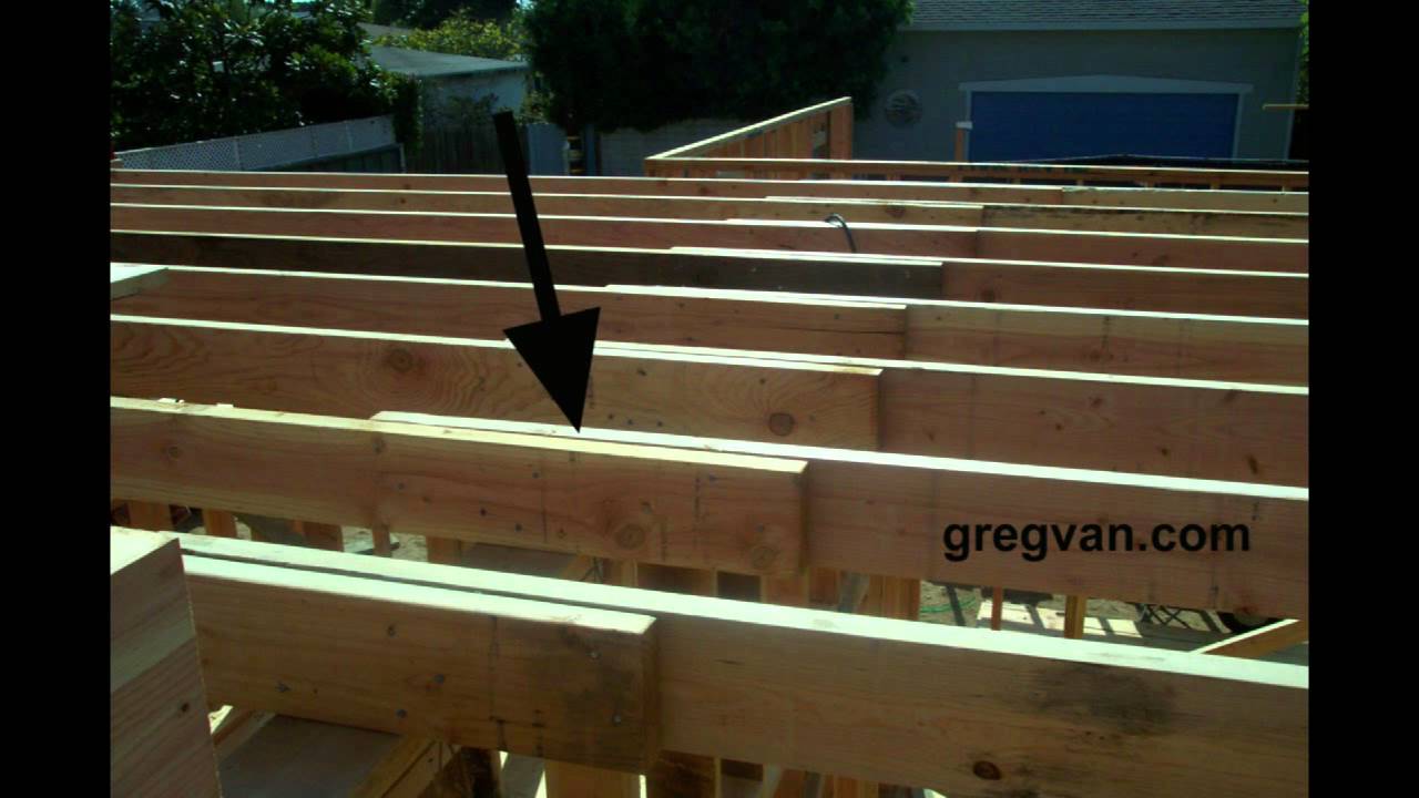 Wood Framing Ceiling Joist Laps Connections Home Building Tips