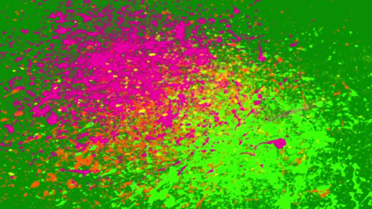 GREEN SCREEN COLOR EXPLOSIONS Holi ROYALTY FREE 2022