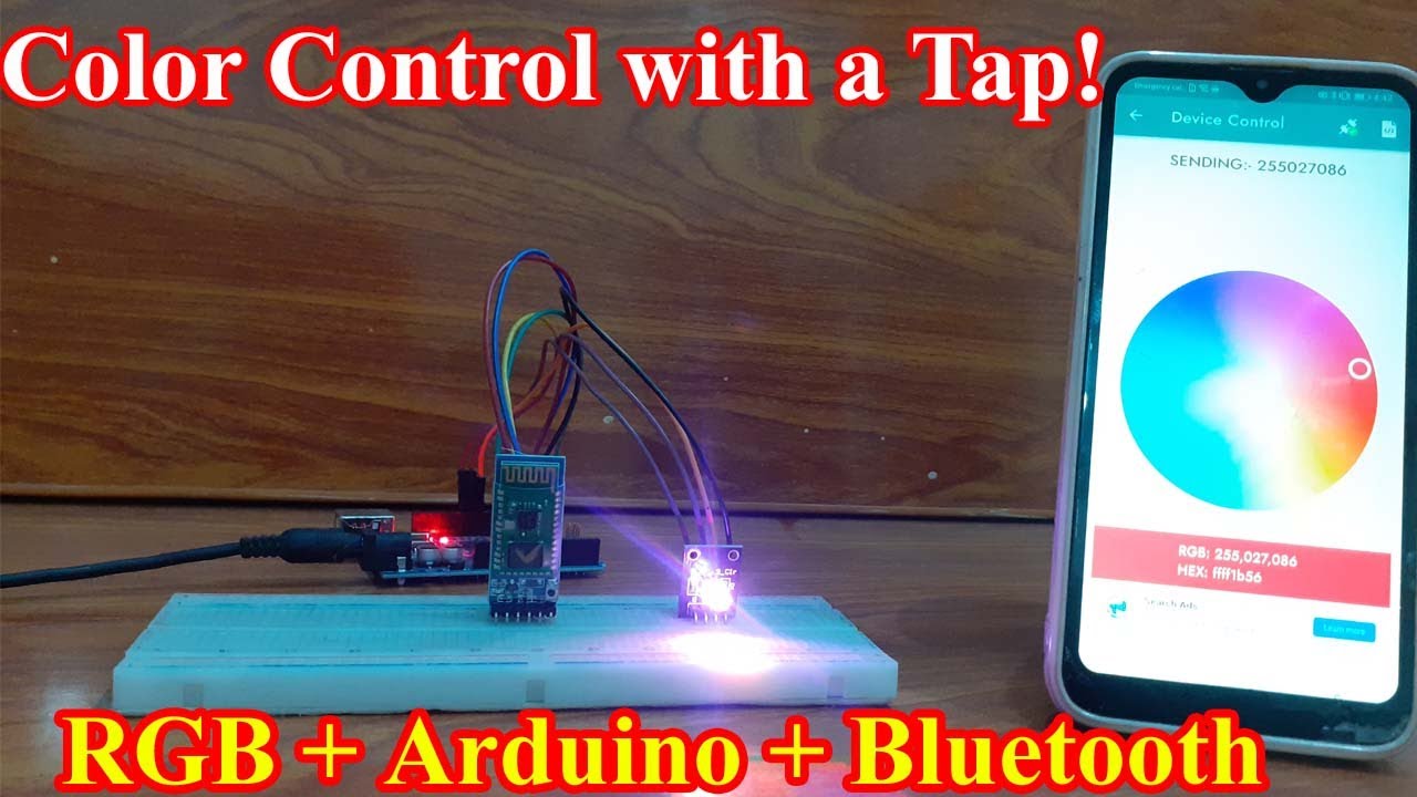 Control ANY Color Wirelessly: Arduino Bluetooth RGB LED - YouTube