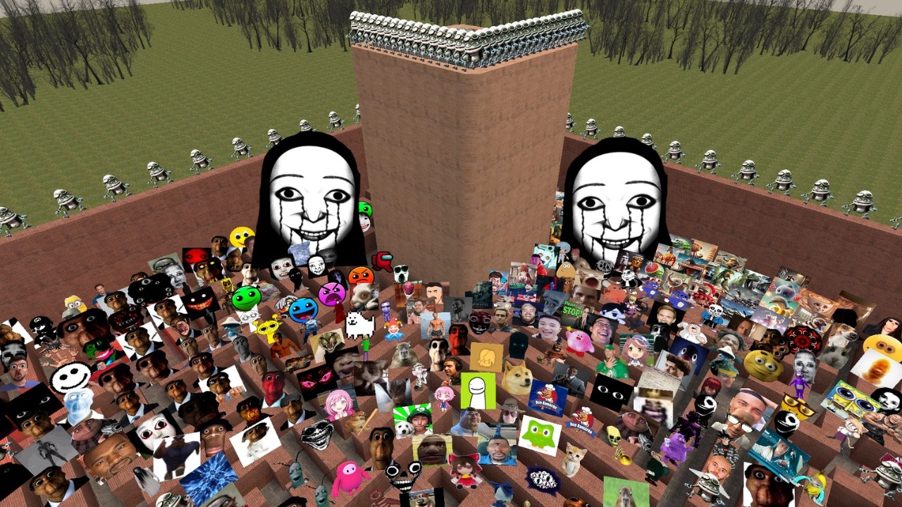 UNLIMITED CRAZY FOG ELLIS FIRE IN THE HOLE AND ITALIAN BRAINROT IN BIG MAZE #Gmod2.0 #NexTbotS