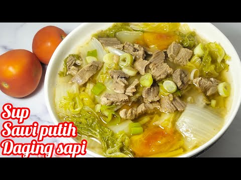 Sup Daging Sawi Putih