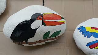 piedras pintadas animales