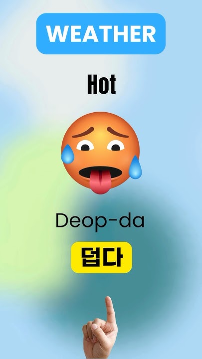 Learn Korean Weather Vocabulary In A Minute koreanlanguage learn-korean-weather-vocabulary-in-a-minute-koreanlanguage