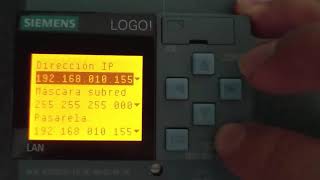 Configuración de dirección IP en Logo 8 screenshot 1