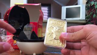 Opening a 23k gold-plated Pokémon card!