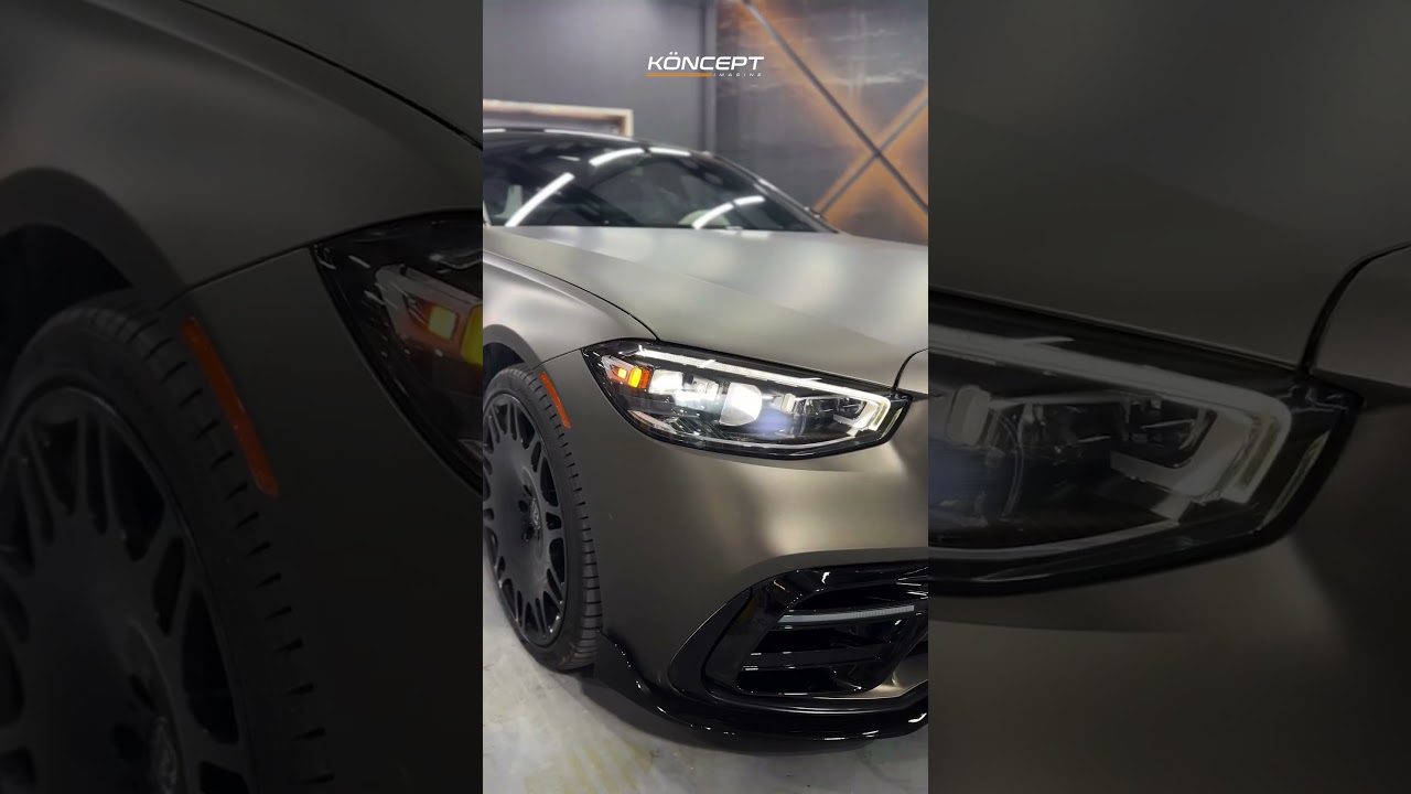 MERCEDES - 3M Matte Charcoal Metallic Wrap👌😎