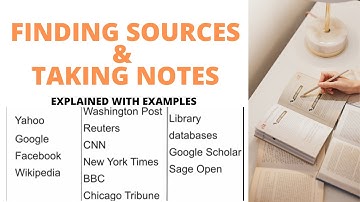 How to Find Sources and Take Notes | How to Use JSTOR | Academic Writing