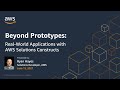 Beyond Prototypes: Real World Applications with AWS Solutions Constructs | AWS Events