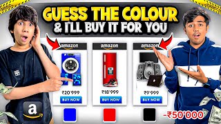 Buying Everything He Wants🤑 If He Guess The Colour🌈 He Looted Me😭 Watch Till End🤣 - TSG RONISH