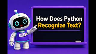 How Does Python Recognize Text | Python for kids 🤖🐍