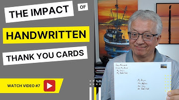 SALES TIPS w/PROSALESGUY - Video #7 The Impact of Handwritten Thank You Cards - Free Sales Training