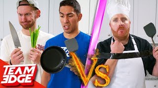 Amateurs vs One-Handed Chef! | Can They Beat a Pro??