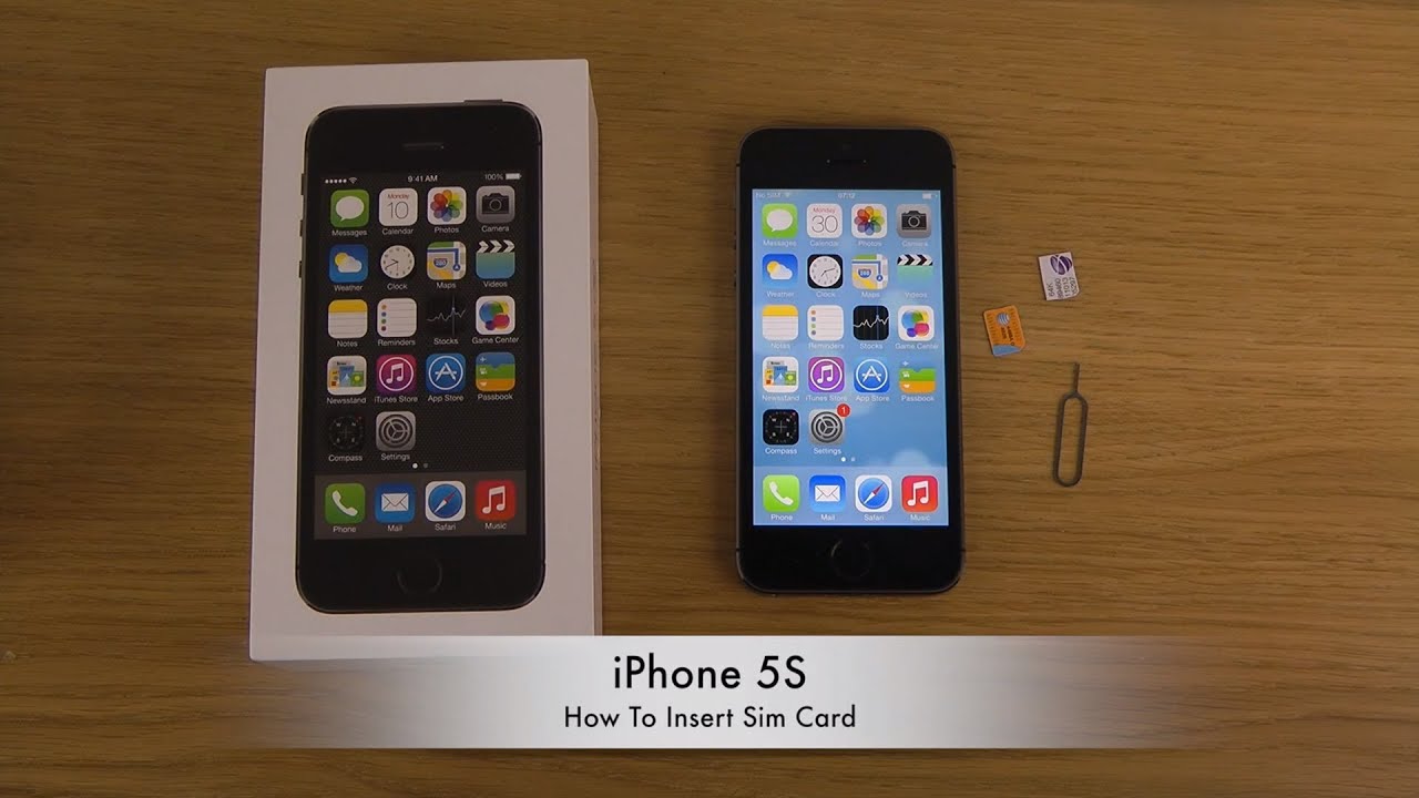 How To Insert Sim Card In Iphone 5s Youtube