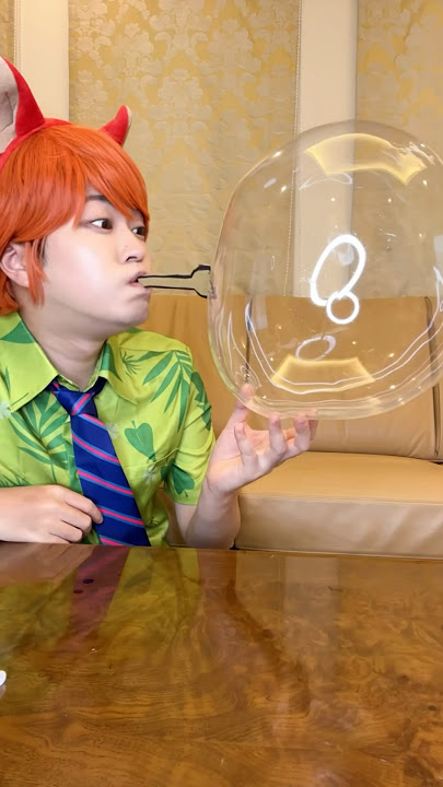 PLAY WITH CARDBOARD SOAP BUBBLE！#asmr