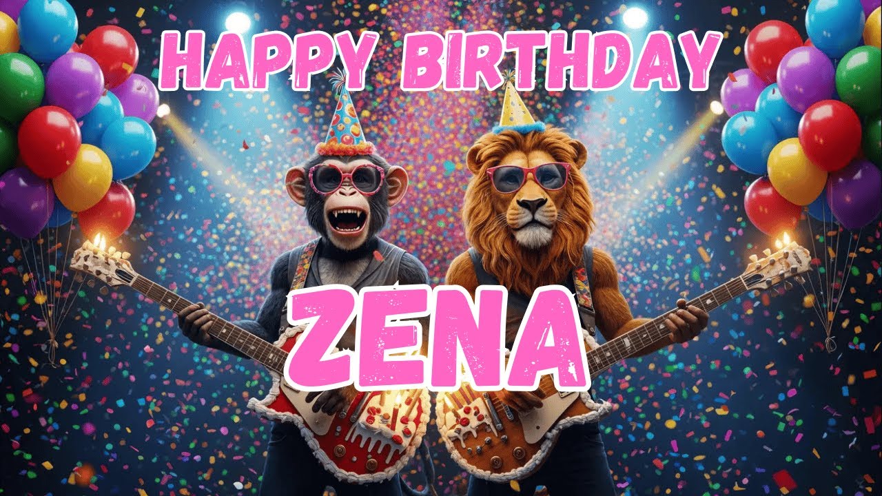 ZENA Happy Birthday Song - Happy Birthday to Zena - YouTube