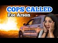COPS CALLED for ARSON ... He Set It On FIRE ... $1,000 CASH REWARD FOR CAPTURE