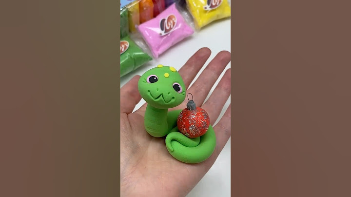 Лепим Символ 2025 года - Змея #творчество #diy #clay #чтослепить #воздушныйпластилин #лепка