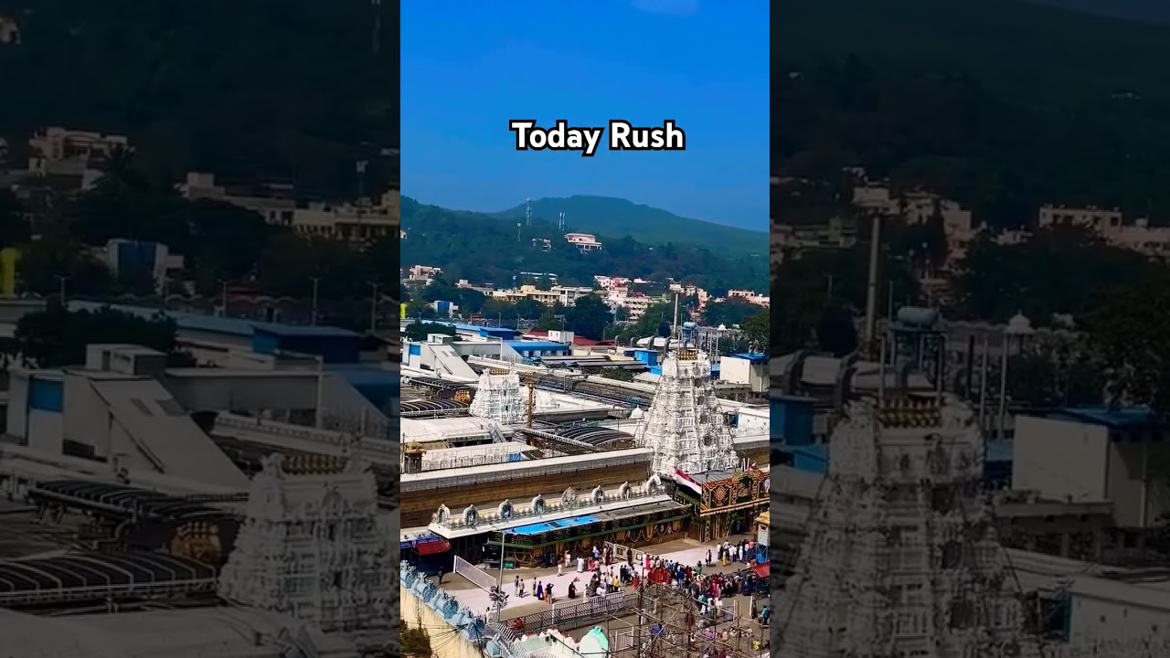 heavy rush in tirumala 