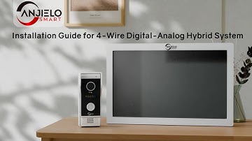 Anjielo 4-wire video intercom FHD1080P touch screen installation video