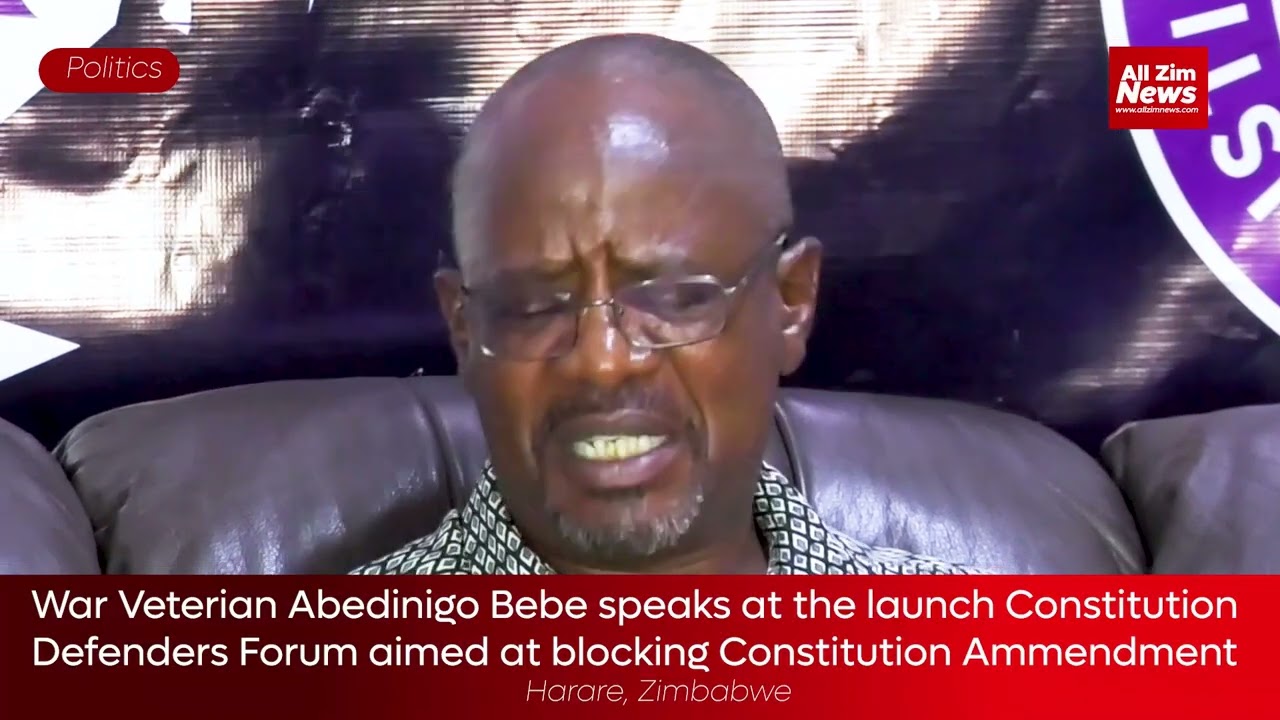 War Vet Abedinigo Bebe speaks at CDF Launch