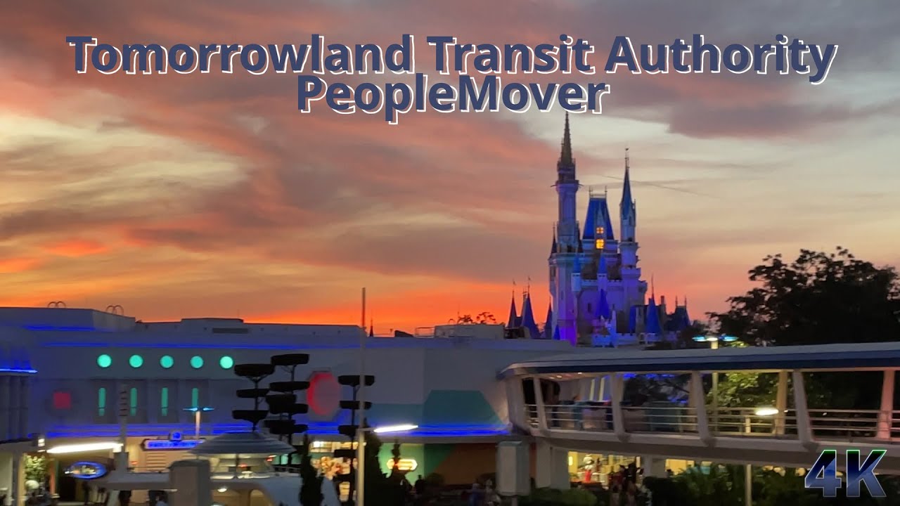 Tomorrowland Transit Authority PeopleMover in 4K🛸👽