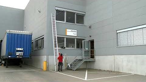 Professionele ladder met touw van KRAUSE®, 2-delig