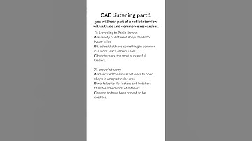 C1 Advanced (CAE) Listening 2024 part 1 with answers 2024 #c1advanced #cae #learnenglish