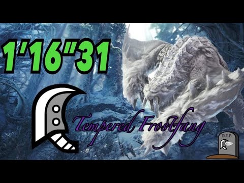 Tempered Frostfang Barioth - 1'20 Great Sword | MHW Iceborne