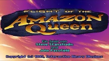 Flight of the Amazon Queen gameplay (PC Game, 1995)